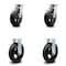Service Caster 8 Inch Kingpinless Rubber on Steel Wheel Swivel Caster Swivel 2 Rigid SCC, 2PK SCC-KP30S820-RSR-2-R-2 - alternate 1